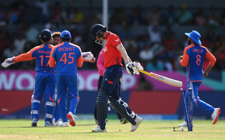 India vs England: Bethell run out in last over as hosts hold on - Live