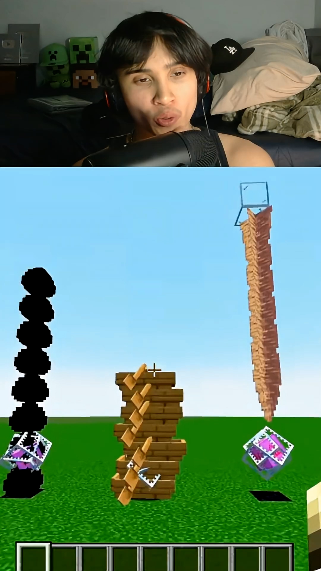 Observations of end crystal logic in Minecraft