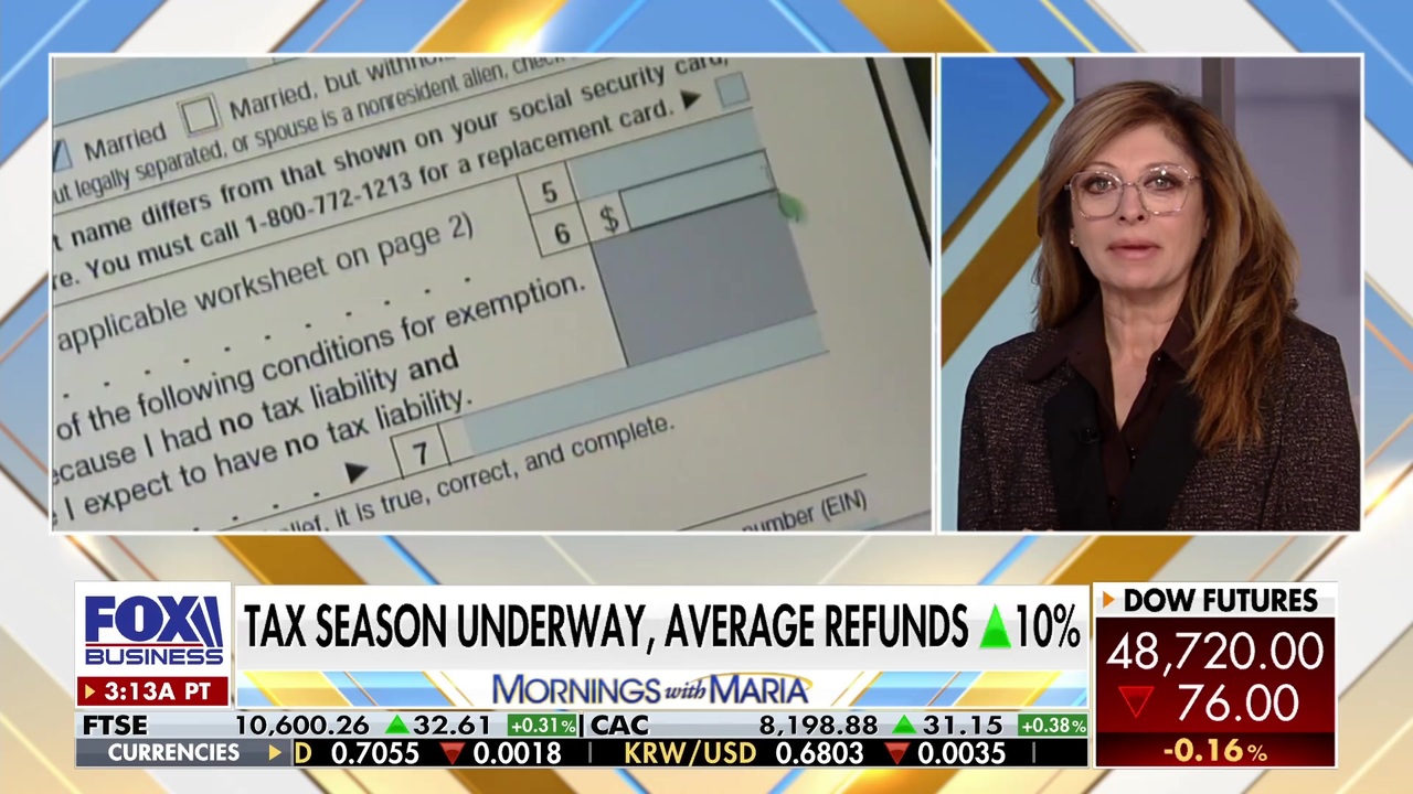 IRS says average refund hits record $3,800 as returns surge 10% higher than last year<br><br>