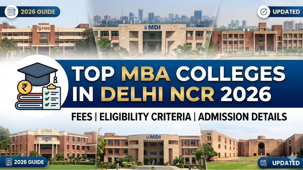 Top MBA colleges in Delhi NCR 2026: Fees, eligibility criteria and ...