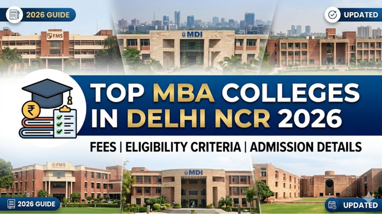 Top MBA colleges in Delhi NCR 2026: Fees, eligibility criteria and ...