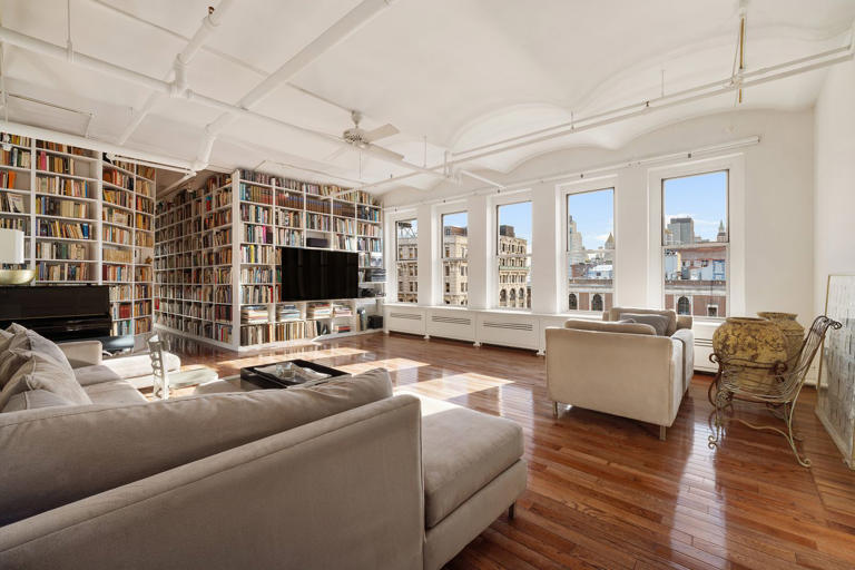 A music critic’s Soho loft with floor-to-ceiling CDs
