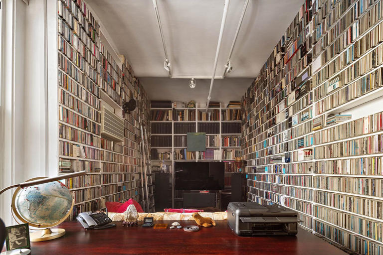 A music critic’s Soho loft with floor-to-ceiling CDs