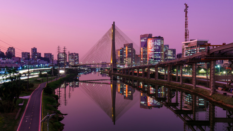 Octavio Frias de Oliveira Bridge in São Paulo, Brazil