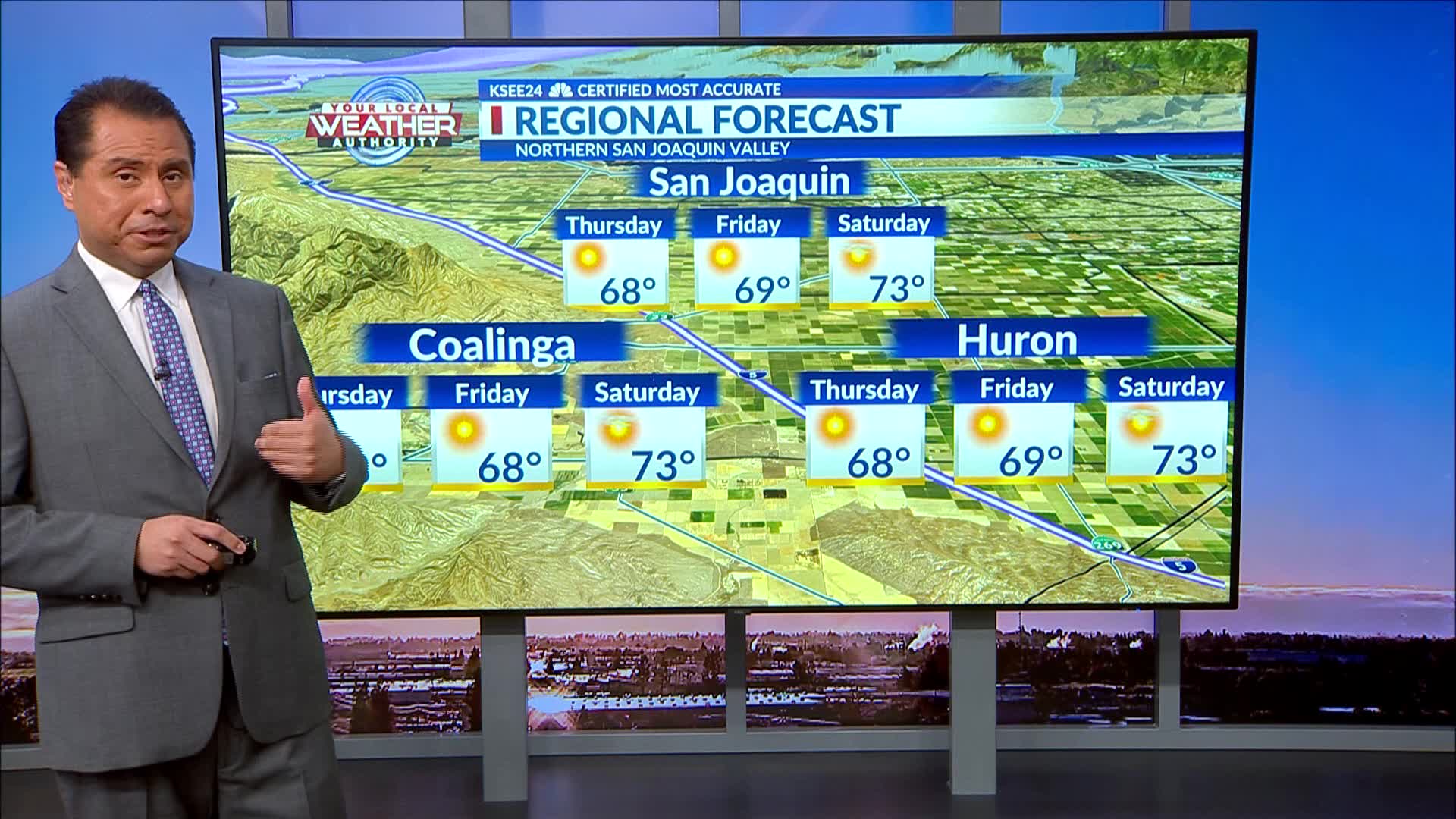 Thursday North Valley forecast