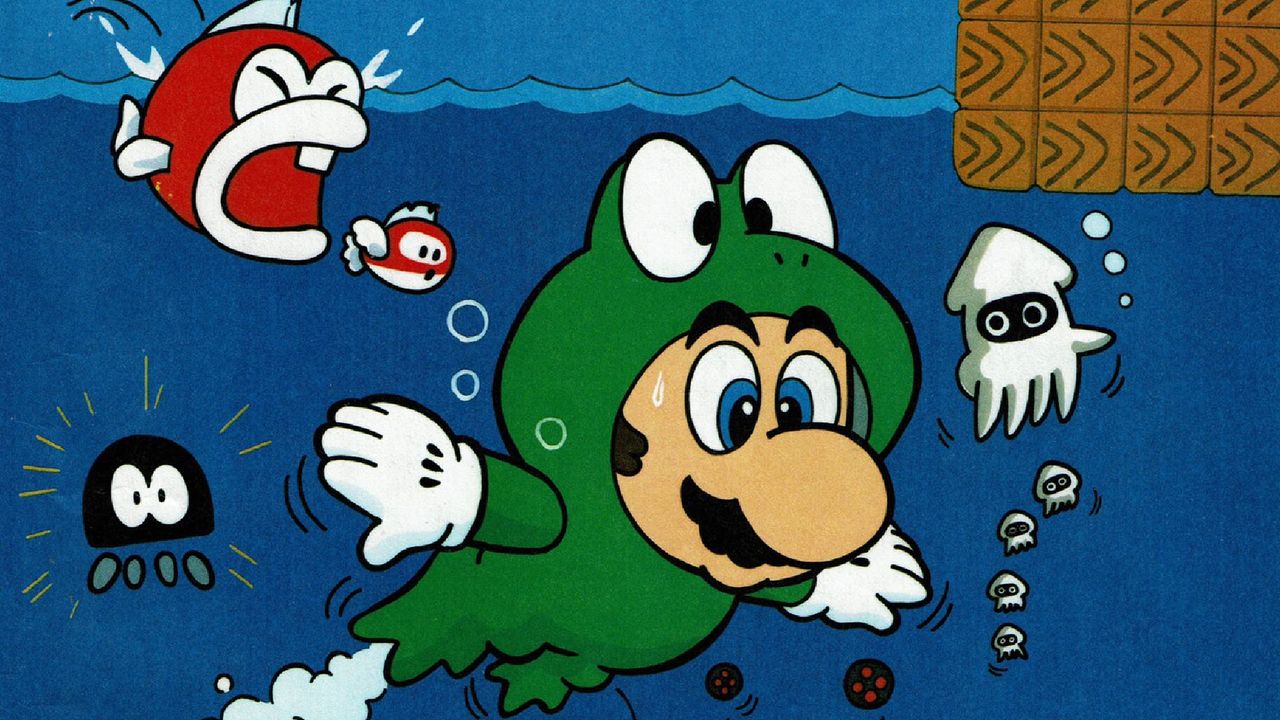 Miyamoto forced Mario's awkward frog suit