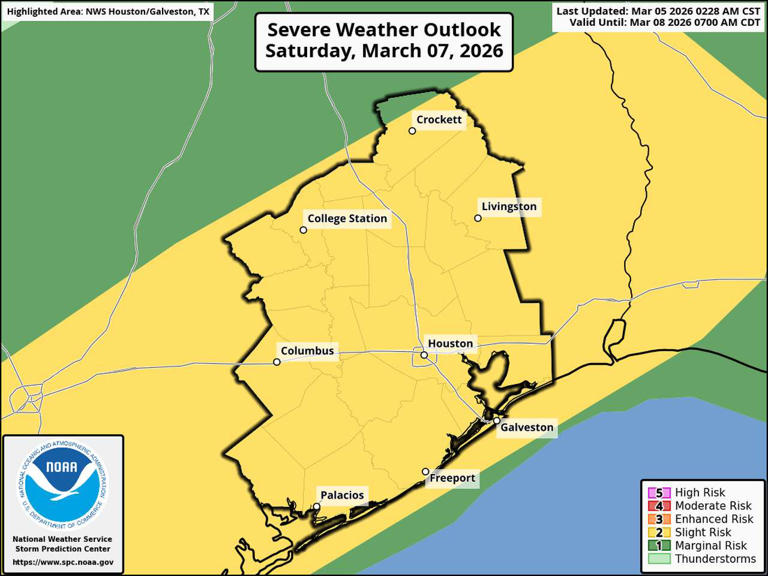 Severe storms could hit Houston and southeast Texas this weekend. Here ...