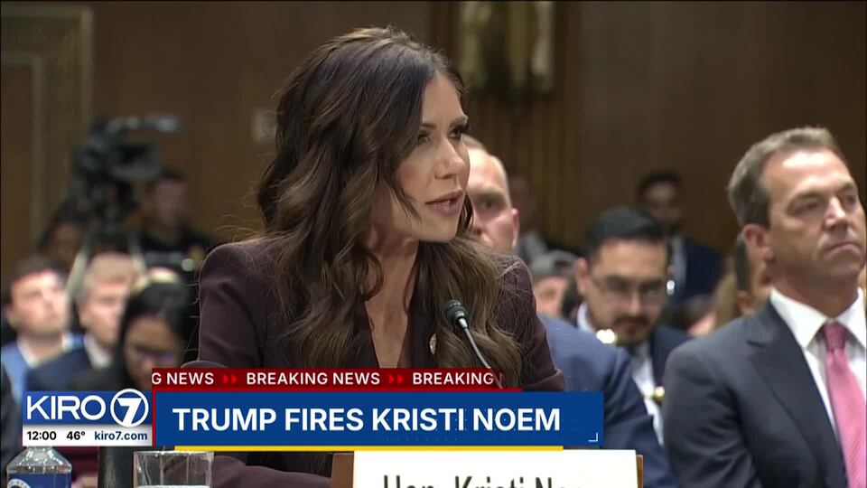 Video: Trump fires Kristi Noem<br>