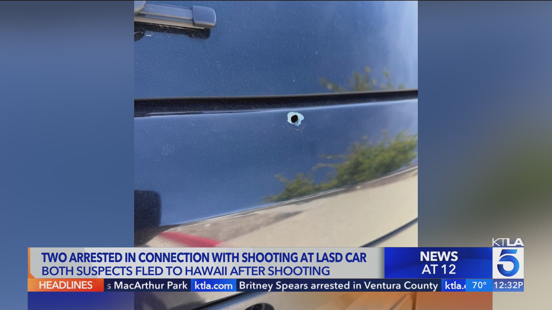 Two arrested in connection with shooting at LASD car<br><br>