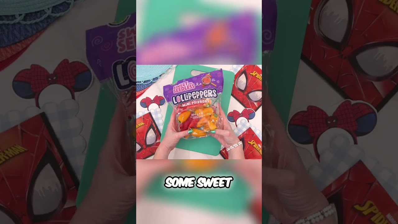 Spider-Man lunch: Red foods & yummy treats! #shorts