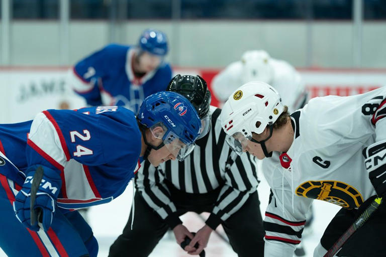Hudson Williams and Connor Storrie in a still from Heated Rivalry
