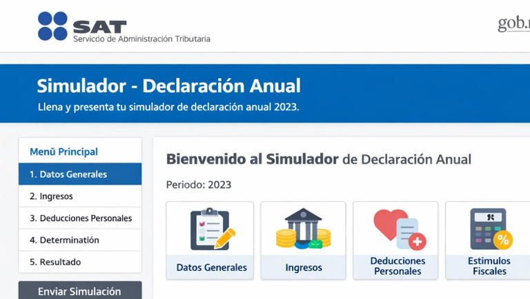¿Cómo usar el simulador del SAT para tu declaración anual 2025? Paso a ...
