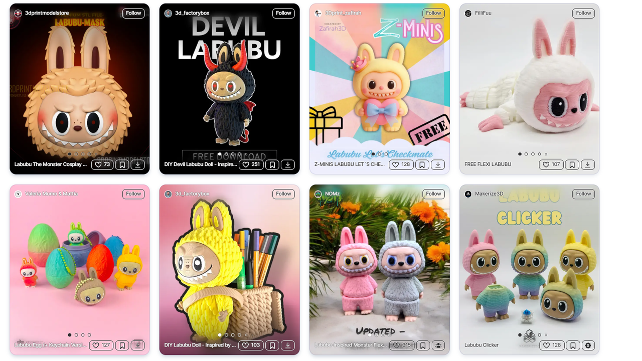Labubu sues 3D printer maker Bambu Lab for items shared by its users