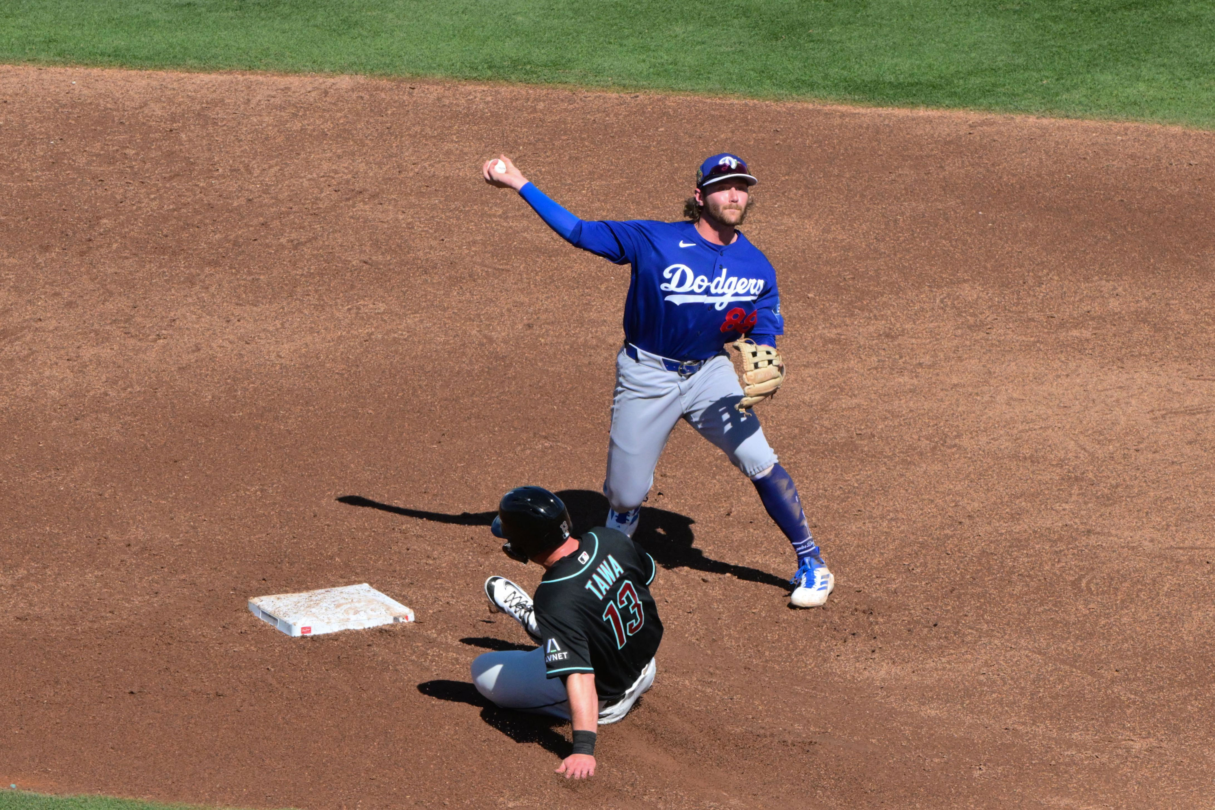 Dodgers at Reds spring training travel roster