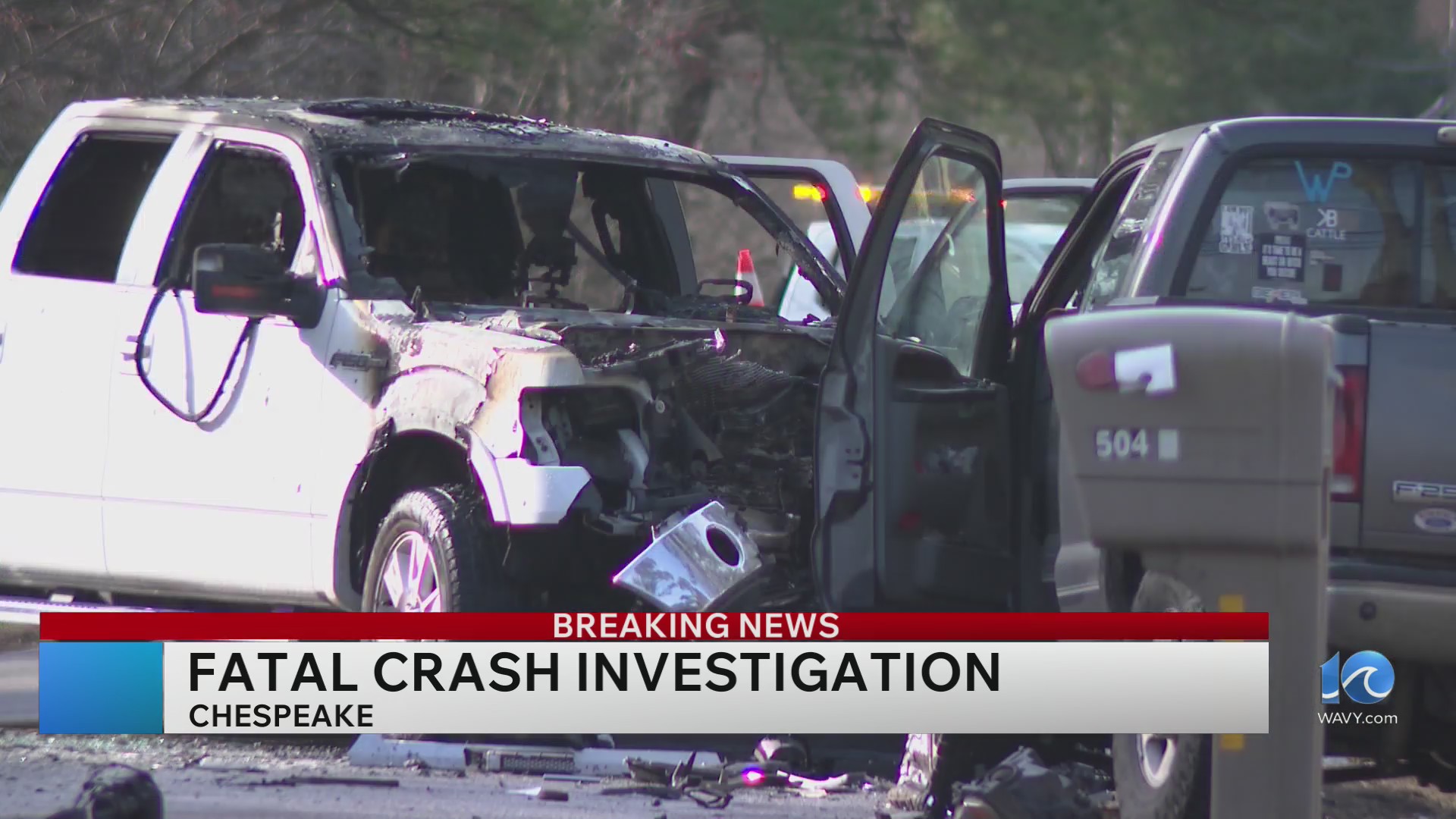 Driver dies following crash on Centerville Turnpike in Chesapeake
