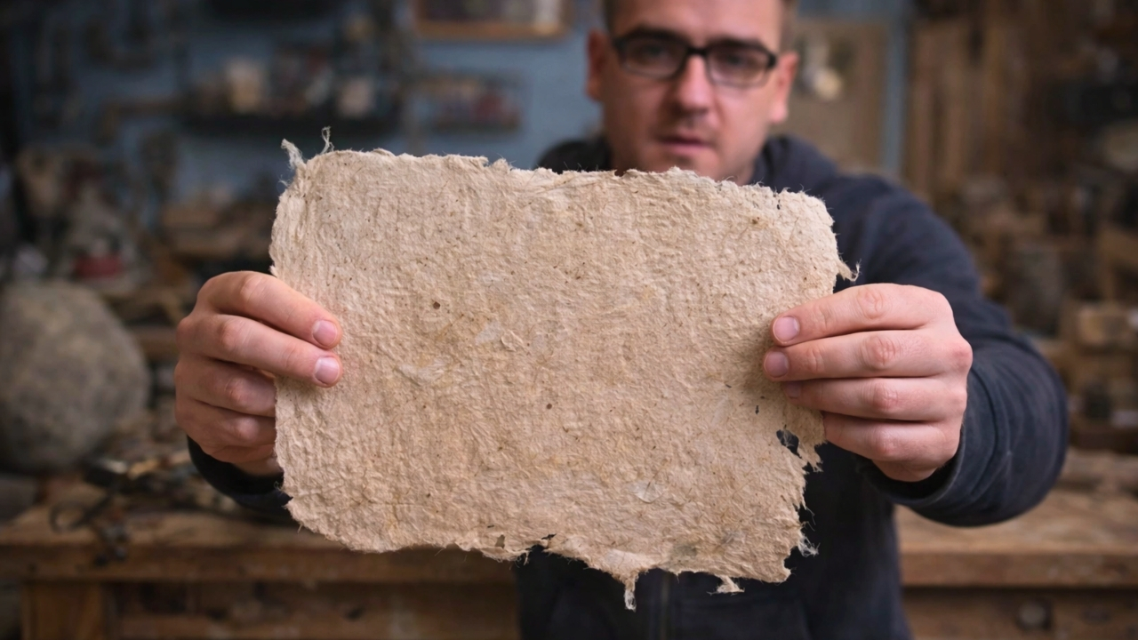 He turned a tree into one sheet of paper and it cost $228 in labor