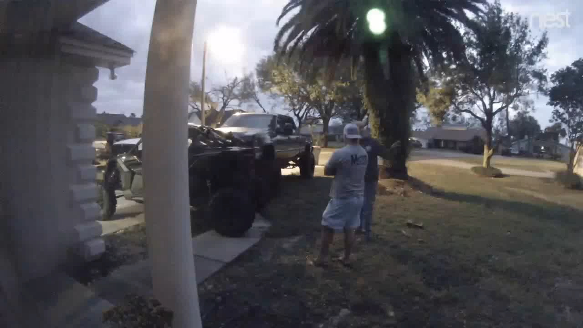 The neighbor who yelled at my loud truck came back