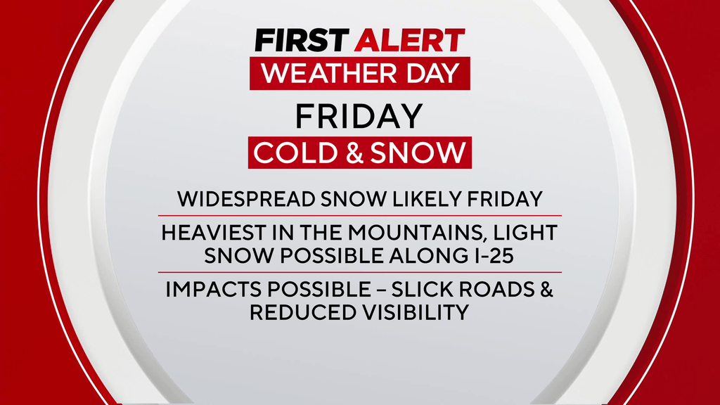 Spring warmth Thursday in Colorado before snow and cold return Friday