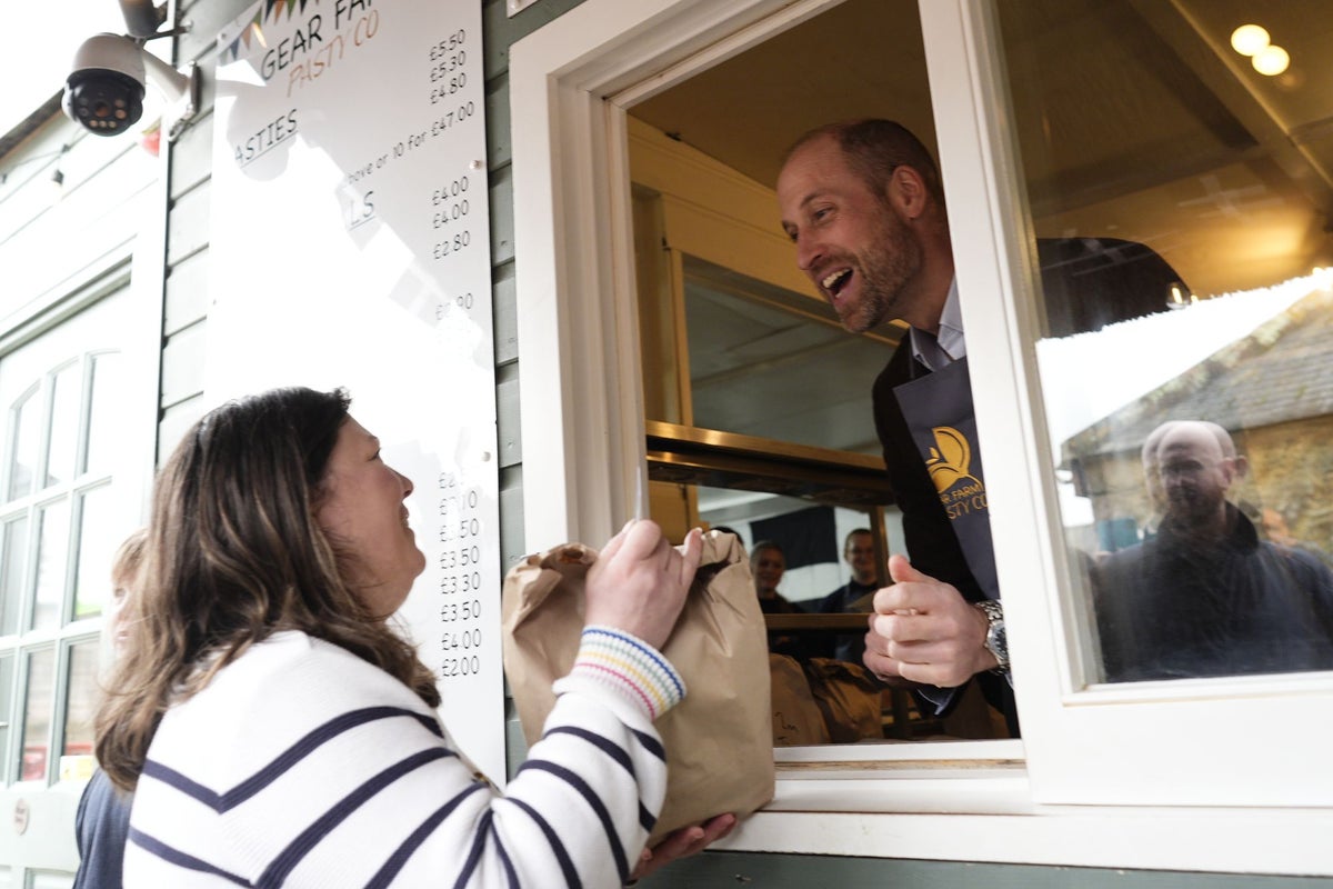 Prince William takes customer’s pastie order - and gets her name wrong<br><br>