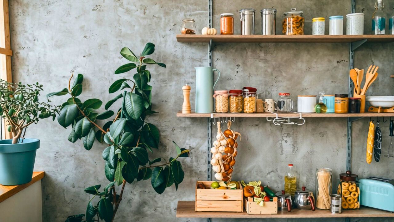 You’re overloading this one shelf and risking a wall repair