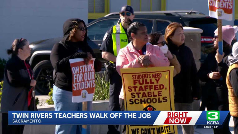 Twin Rivers teachers go on historic strike in Sacramento County ...