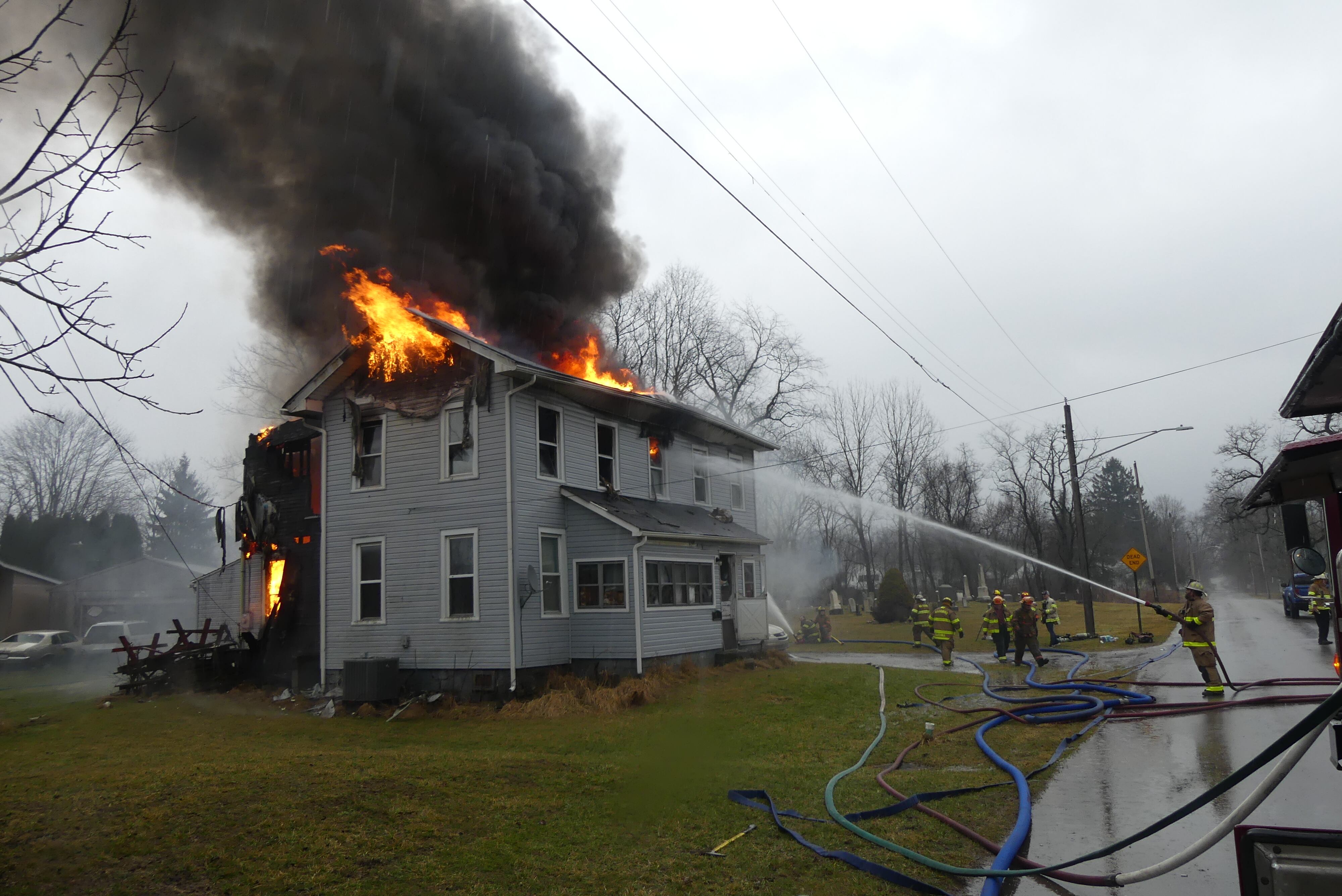 Flames rip through house in Lawrence County
