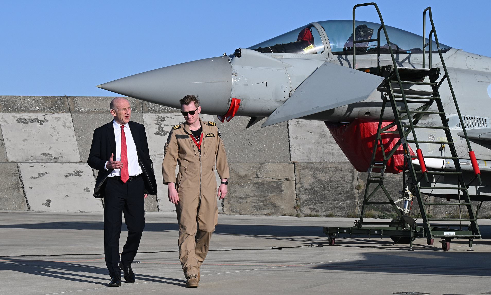 RAF pilot who gunned down Iranian drone and made history celebrated ...