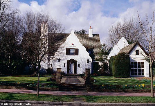 Pictured: The Bishops Avenue in it's glory days when Princess Diana could be spotted on her way to visit the home of the last King of Greece - Constantine II