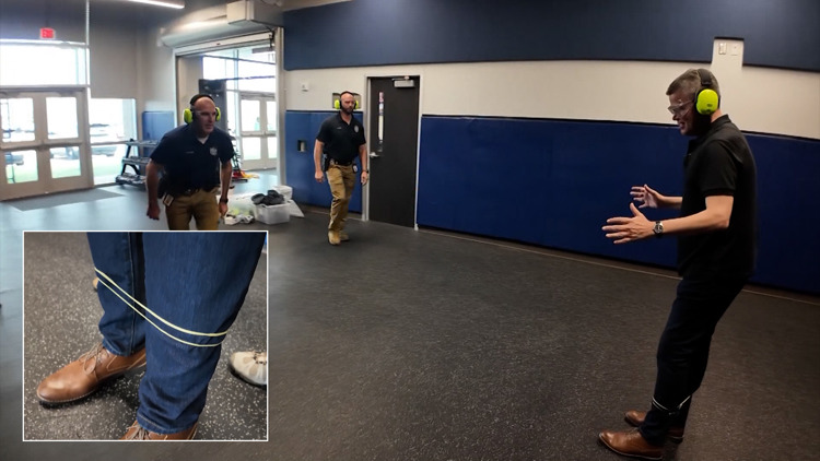 Pearland police demonstrate 'Batman-like' snaring device that rapidly ...