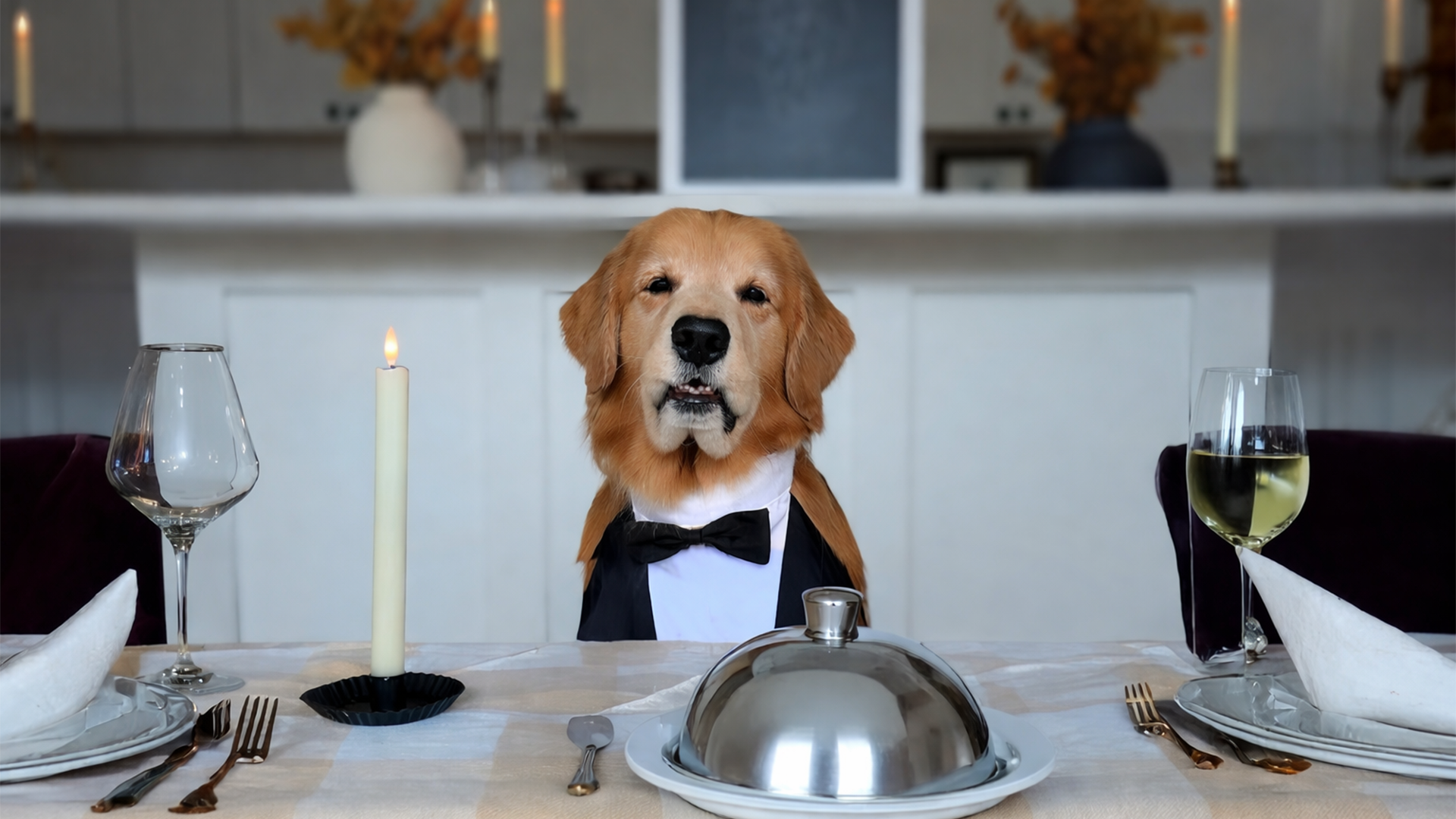 Golden retriever becomes a food critic