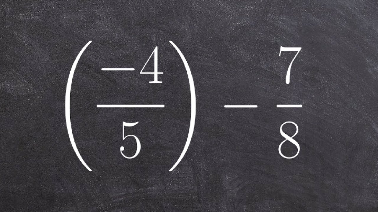 How to subtract fractions with unlike denominators