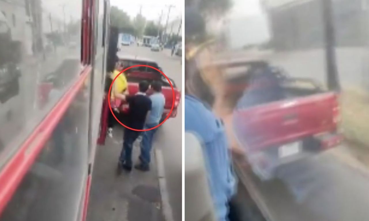 Conductor amenazó de muerte a chofer de camión, uso un arma de fuego