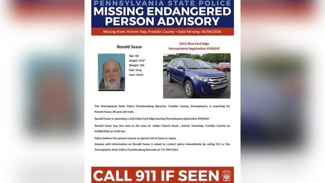 State police searching for missing Franklin County man