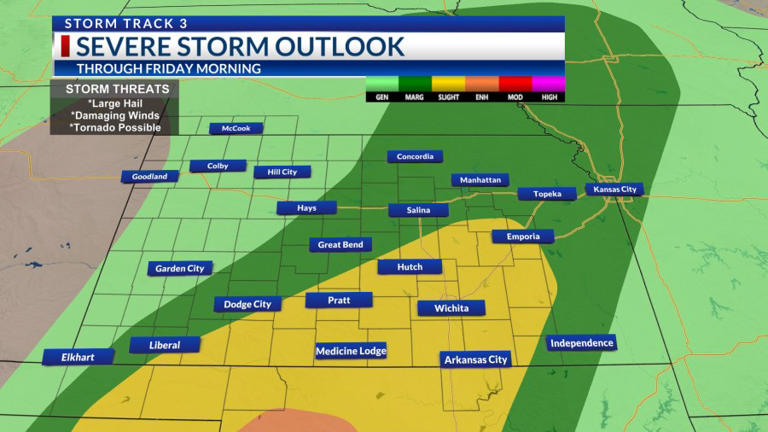Storm Track 3 forecast: Tracking overnight strong storms, severe threat ...