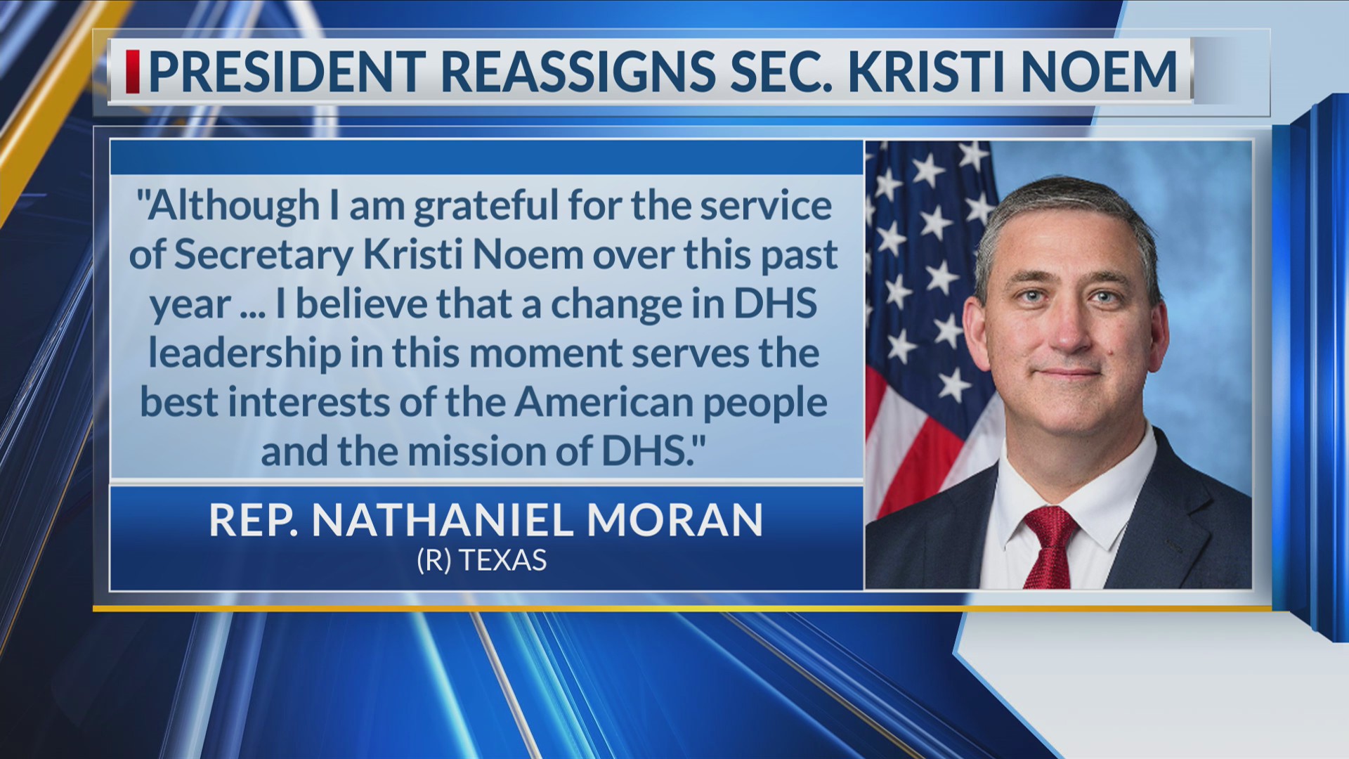 Rep. Moran backs Trump’s choice for Department of Homeland Security ...