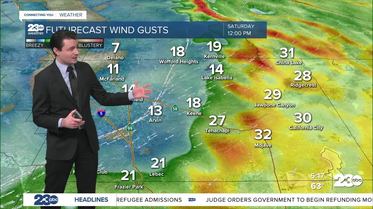 23ABC evening weather update March 5, 2026