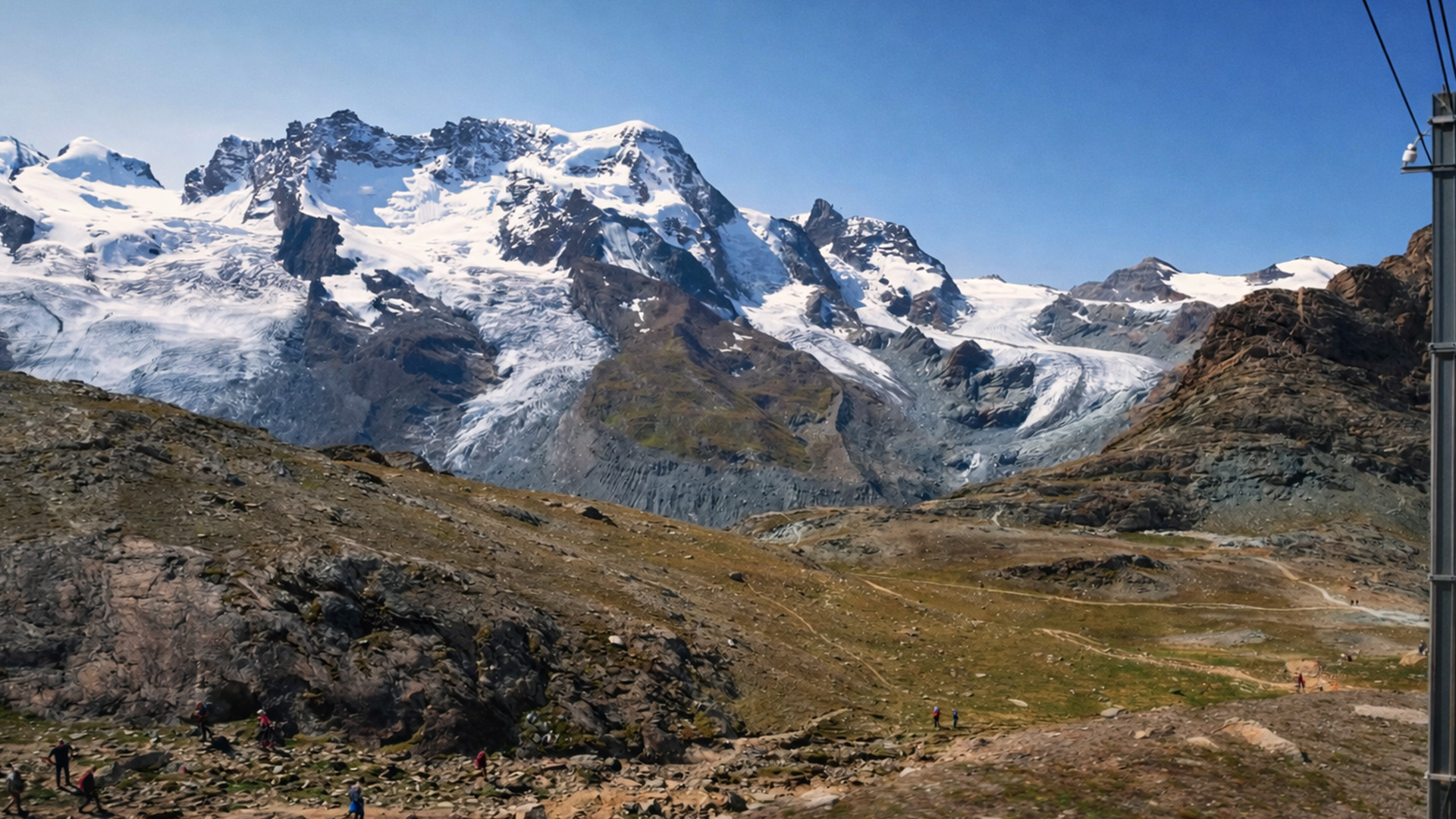 Gornergrat Bahn Switzerland historic mountain train (4K)