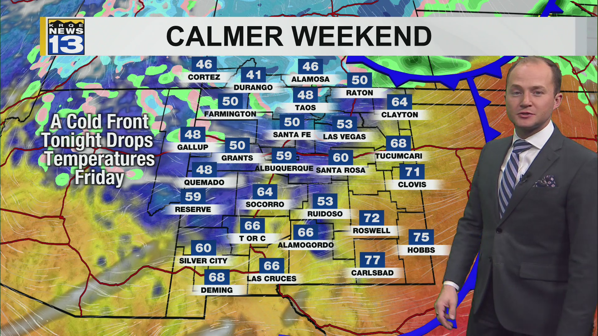 Cooler weather briefly returns heading into the weekend