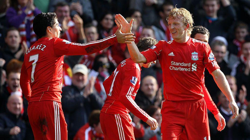 El hat-trick de seis yardas de Kuyt contra el Manchester United – 6 de marzo de 2011