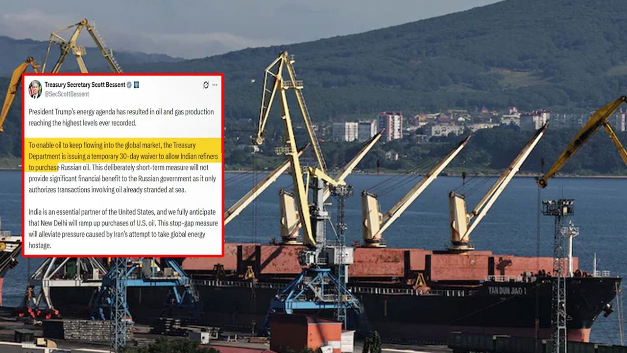 India gets 30-day waiver from US to buy Russian oil amid Iran war