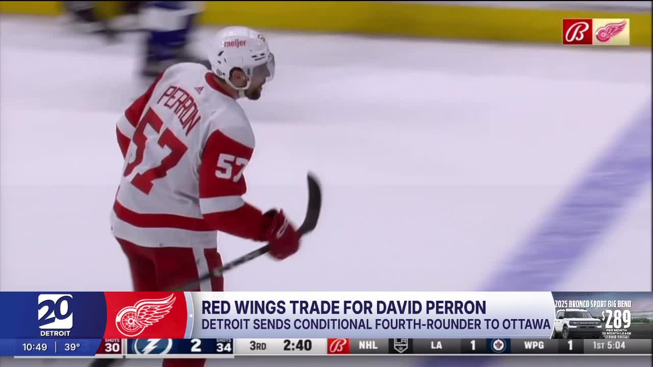 Red Wings trade for David Perron ahead of deadline