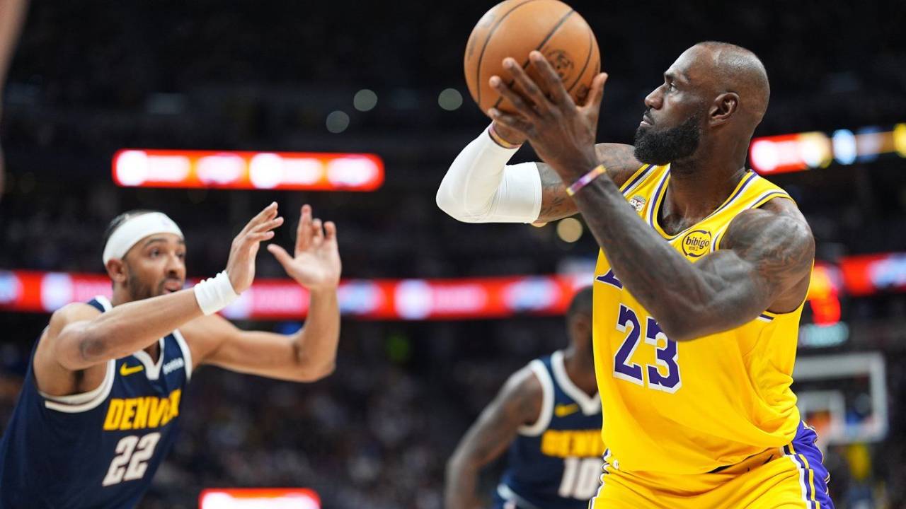 LeBron James breaks NBA field goals record as Lakers fall to Nuggets