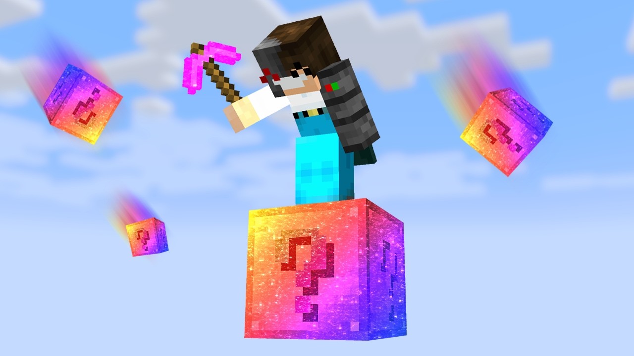 Minecraft, but it's on 1 super lucky block