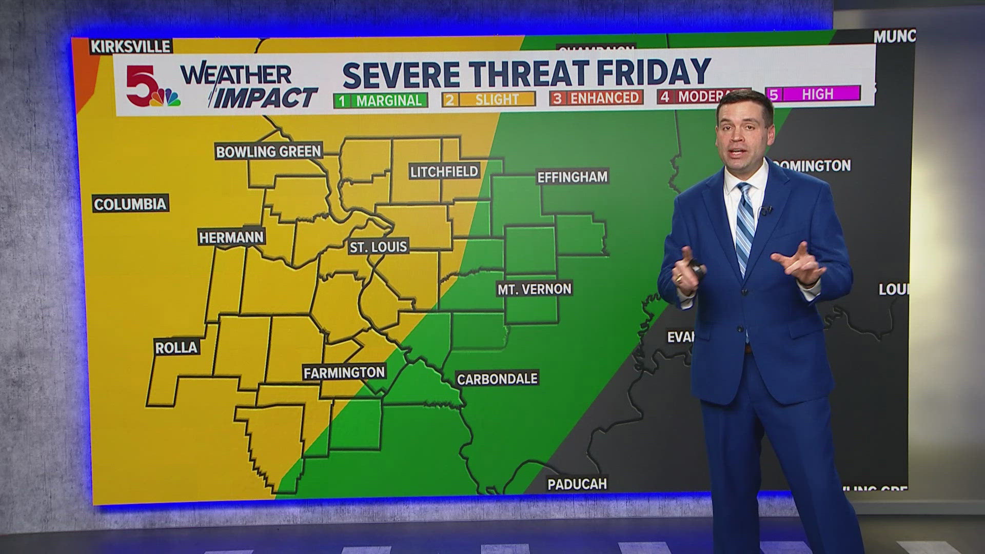 Severe storm chance for St. Louis area overnight Friday into Saturday