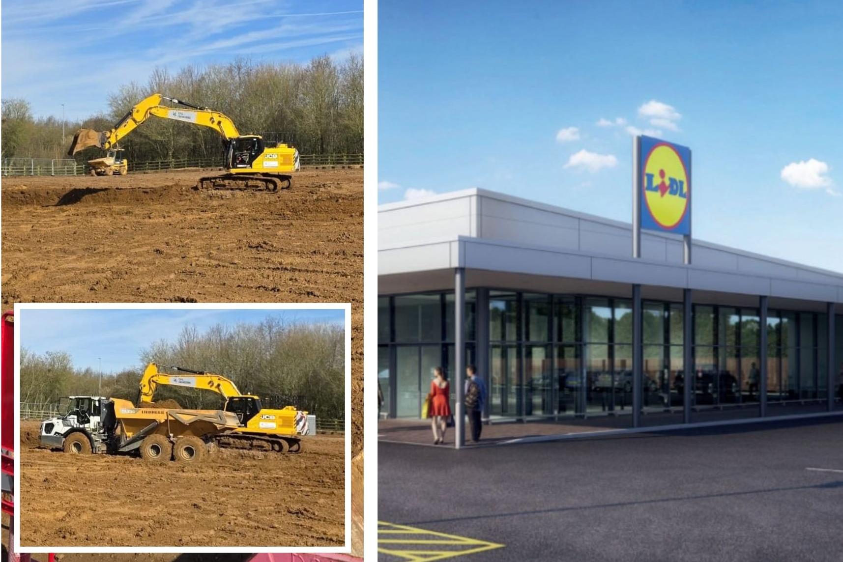 Construction starts of new Lidl store in Burton Latimer that will ...