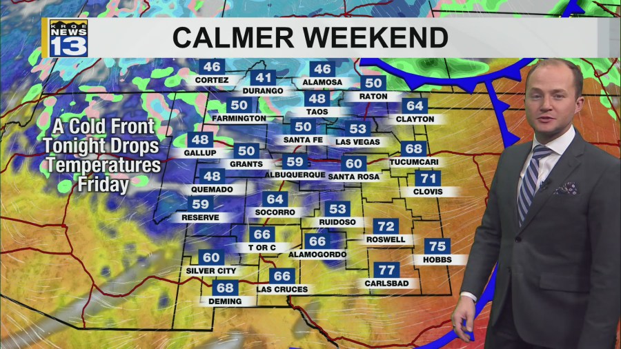 Cooler weather briefly returns heading into the weekend