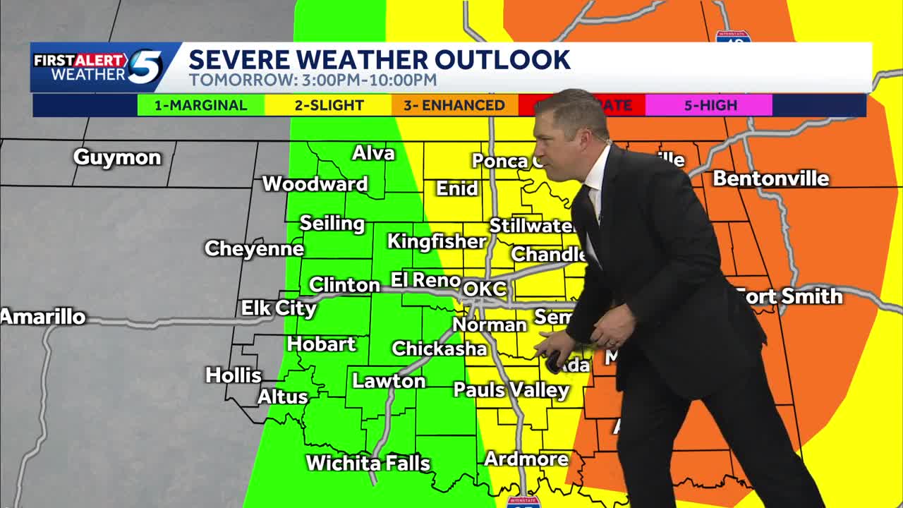 Storm risk continues through Friday after severe storms hit Oklahoma on ...