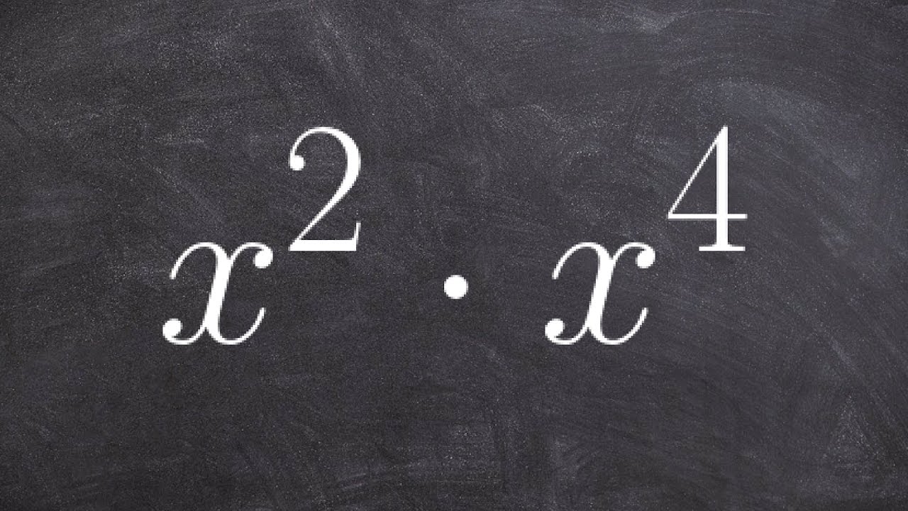 Multiplying two exponents by using the product rules of exponents