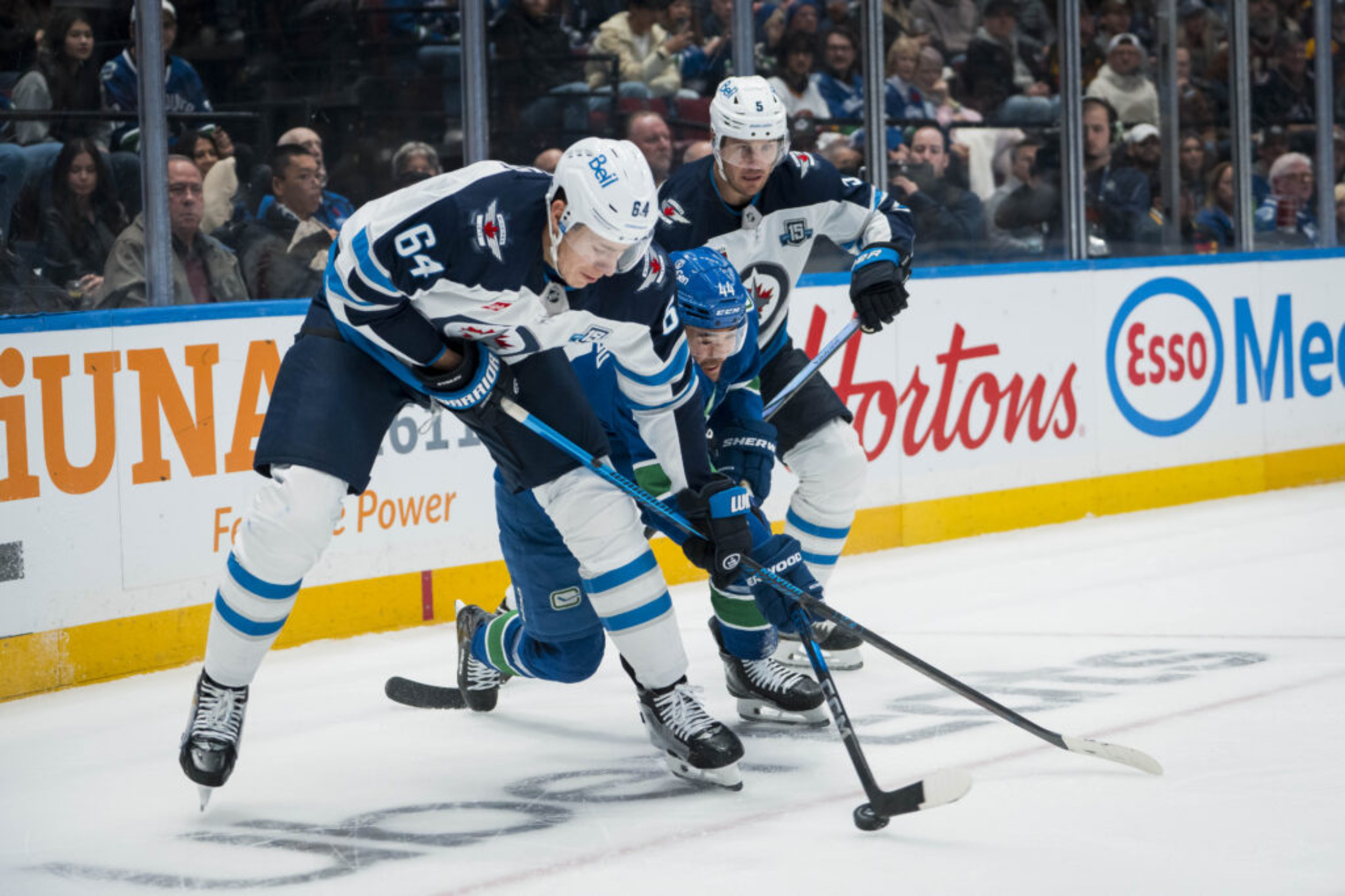 Winnipeg Jets trade pair of big defencemen to the Buffalo Sabres