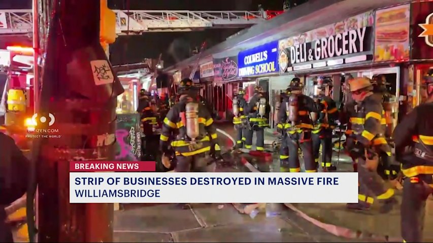 4-alarm fire rips through Bronx businesses on E Gun Hill Road; 1 ...
